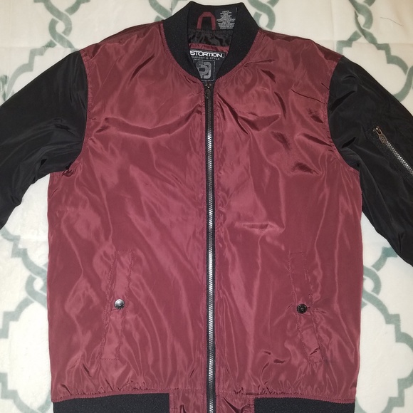 distortion bomber jacket